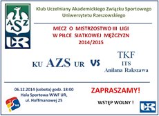 KU AZS UR vs TKF ITS Anilana Rakszawa