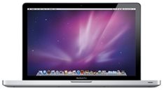 Front view of the MacBook Pro with open lid
