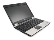 Top-side angle view of the HP Elite Book with open lid