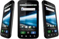 Motorola Atrix 4G viewed from three different angles