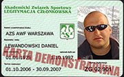 Legitymacja AZS (1 rok)